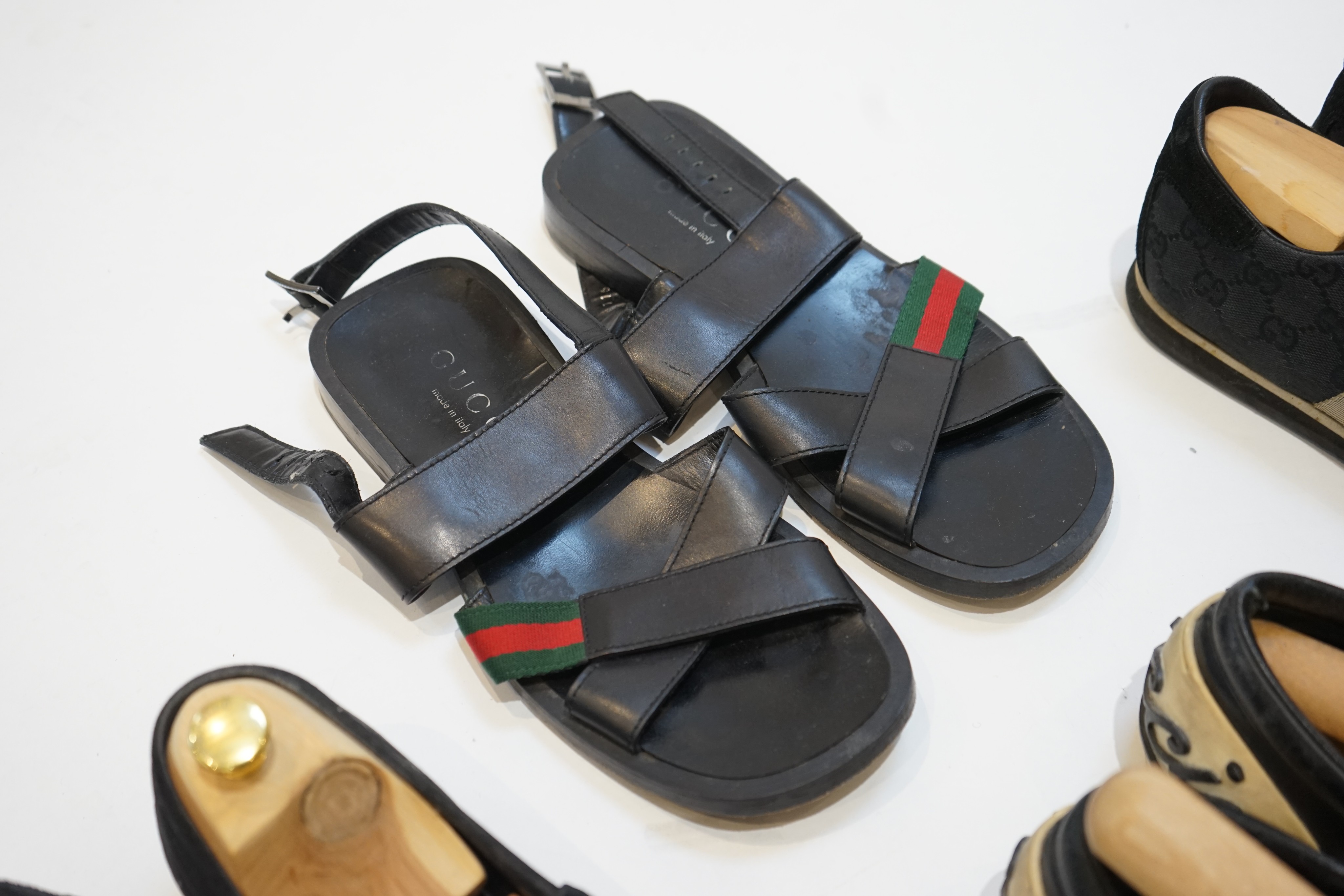 Eight pairs of Gucci gentleman's shoes